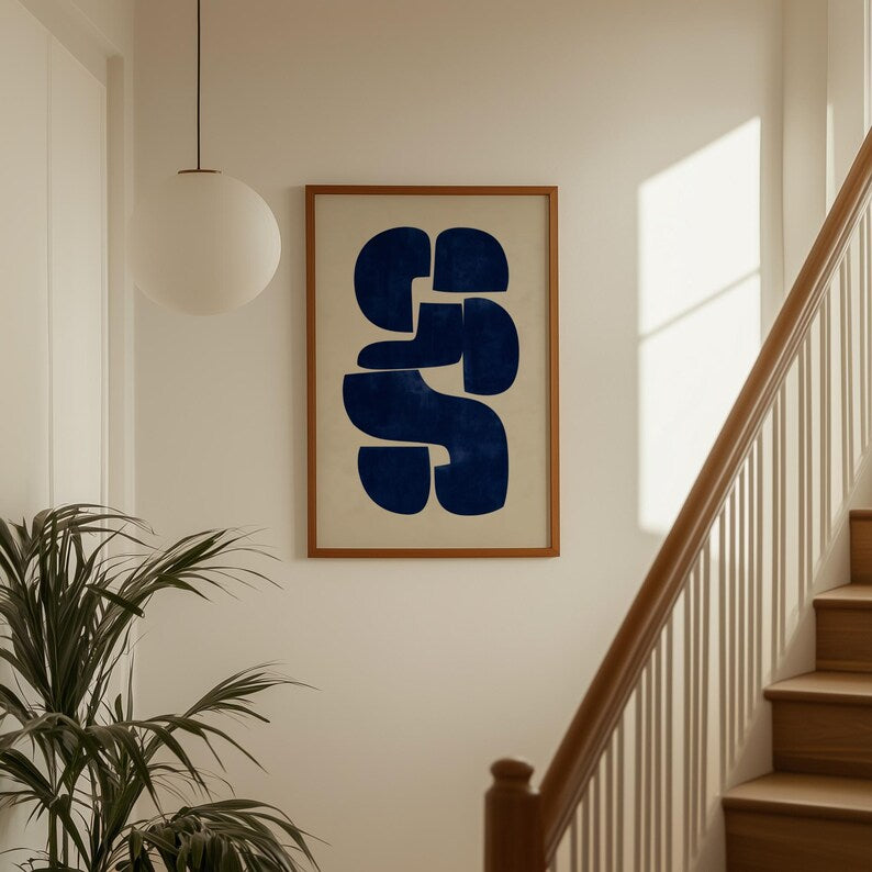 Cuadro Decorativo Azul como el mar AZUL IV