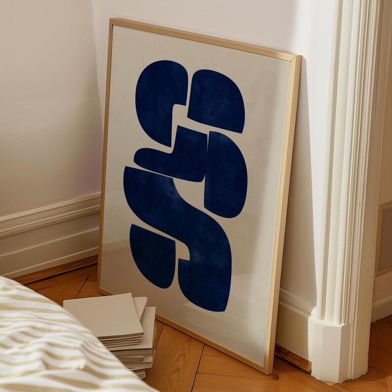 Cuadro Decorativo Azul como el mar AZUL IV