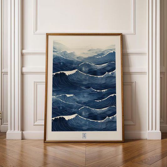 Cuadro Decorativo Azul como el mar AZUL X