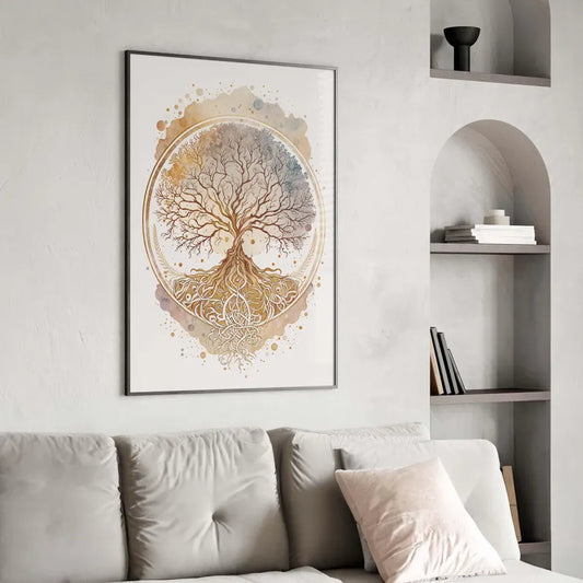 Cuadro Decorativo Religión, Espiritual, Árbol de la vida VI