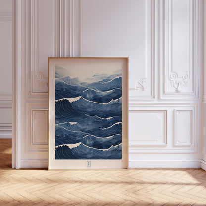 Cuadro Decorativo Azul como el mar AZUL IX