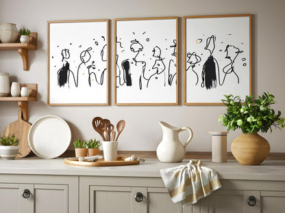Set x3 Cuadros Abstract I