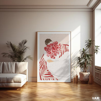 Cuadro Decorativo Abstractos, Modernos, Colección Atelier 36 Marco Natural