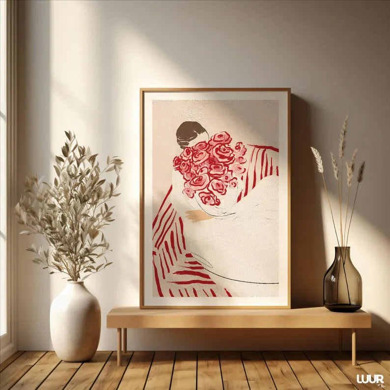Cuadro Decorativo Abstractos, Modernos, Colección Atelier 36 Marco Natural