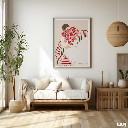Cuadro Decorativo Abstractos, Modernos, Colección Atelier 36 Marco Natural