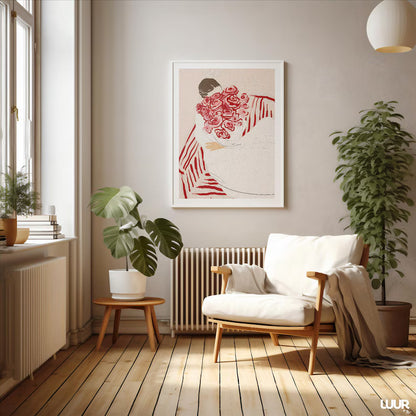 Cuadro Decorativo Abstractos, Modernos, Colección Atelier 36 Marco Natural