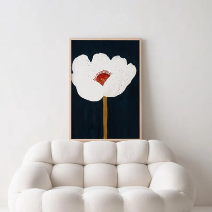 Cuadro Decorativo Abstractos, Ilustraciones Modernas Flor Marco Natural