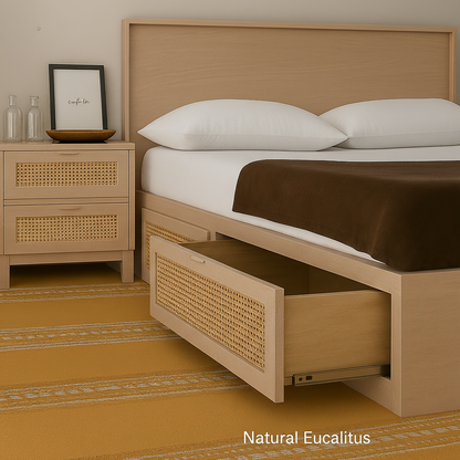 Cama Canagge con Ratán