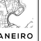 Cuadro Decorativo Maps Rio de Janeiro