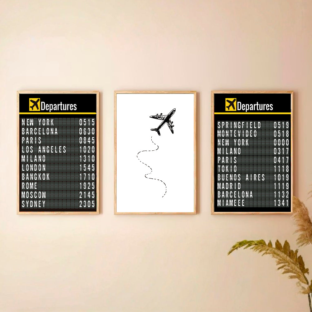 Set x3 Cuadros Tu casa como Pinterest VI