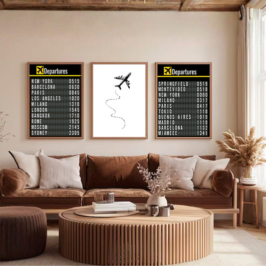 Set x3 Cuadros Tu casa como Pinterest VI