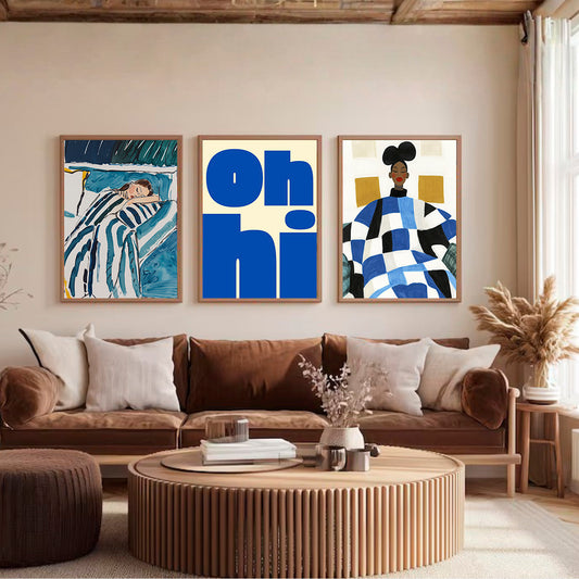 Set x3 Cuadros Tu casa como Pinterest V