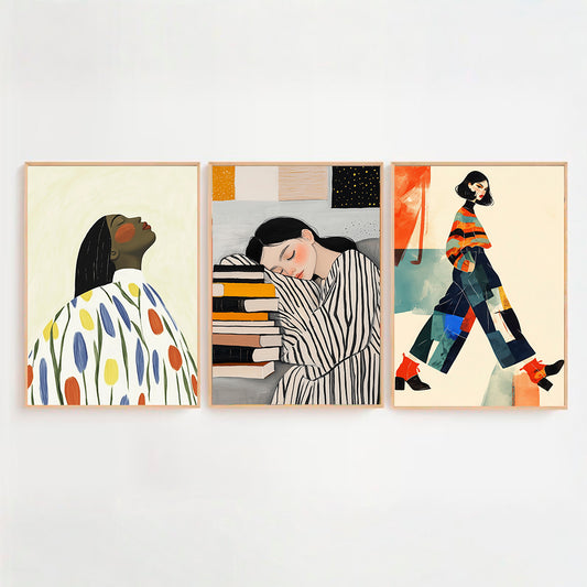 Set x3 Cuadros Tu casa como Pinterest II