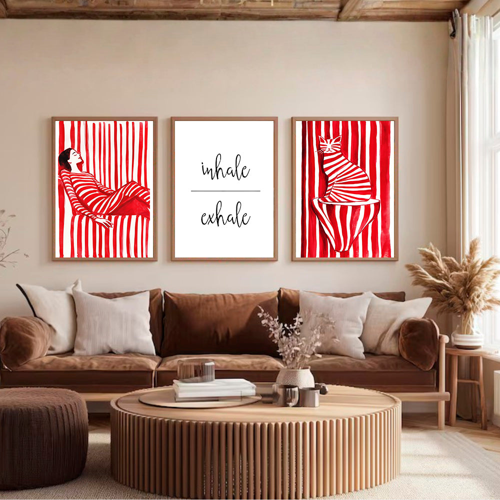 Set x3 Cuadros Tu casa como Pinterest III