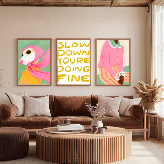 Set x3 Cuadros Tu casa como Pinterest IX