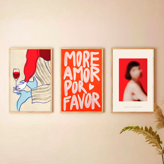 Set x3 Cuadros Tu casa como Pinterest VIII