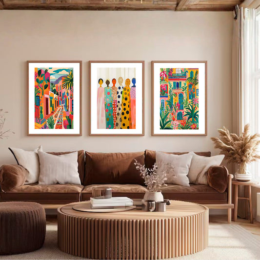 Set x3 Cuadros Tu casa como Pinterest VII