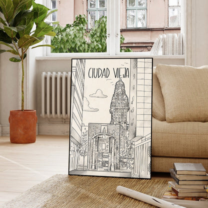 Cuadro Decorativo Ciudad Vieja - Montevideo by Beluulet