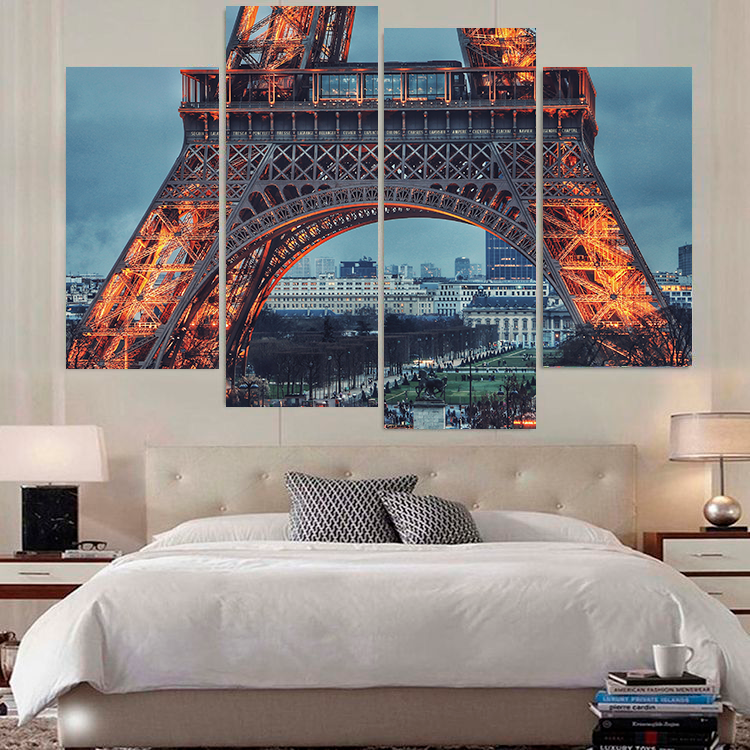 Set x4 Cuadros Torre Eiffel