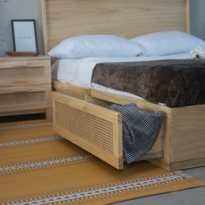 Cama Canagge con Ratán - Tree House Deco