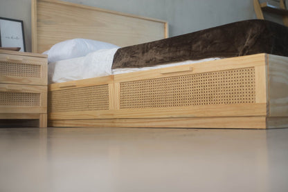 Cama Canagge con Ratán - Tree House Deco