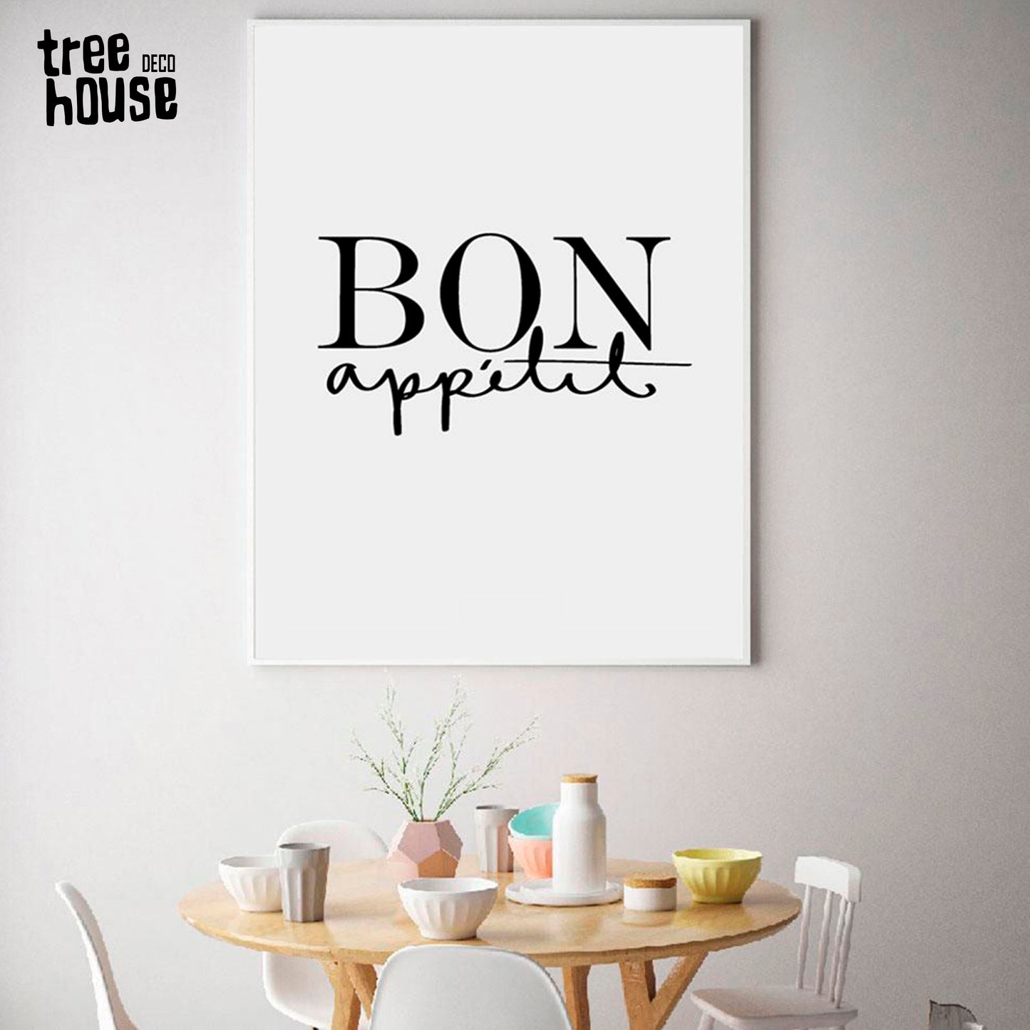 Cuadro Decorativo Frase , "BON apettit"