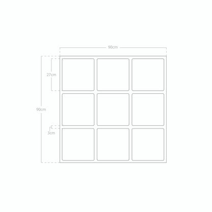 Espejo Halu 90x90 cm - Tree House Deco