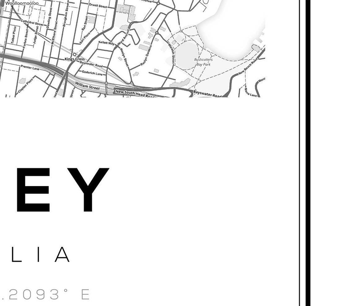 Cuadro Decorativo Maps , Sidney