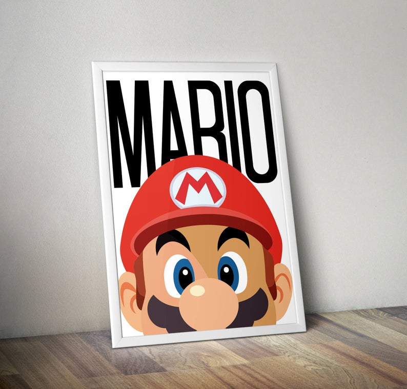 Cuadro Decorativo Infantil , Mario