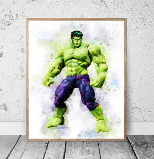 Cuadro Decorativo Infantil , Hulk Animado