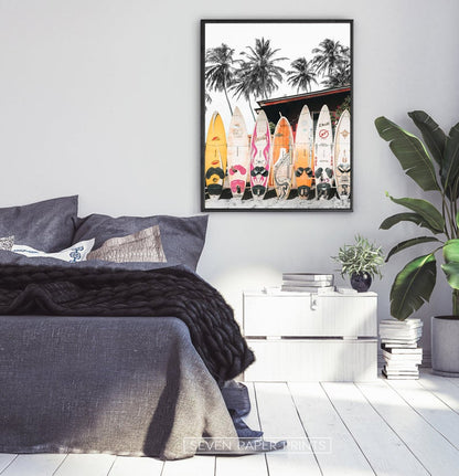 Cuadro Decorativo Tablas de surf - Tree House Deco