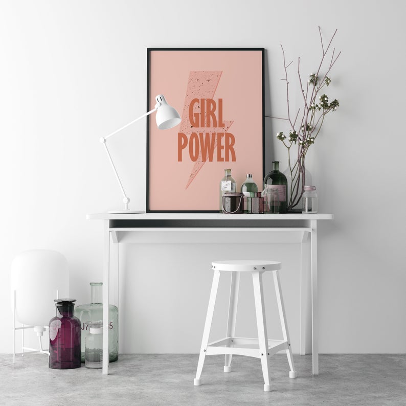 Cuadro Decorativo Frida , Girl Power